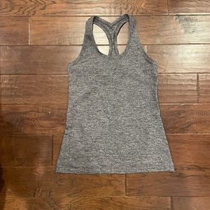 Lululemon Cool Racerback tank, size 10, grey